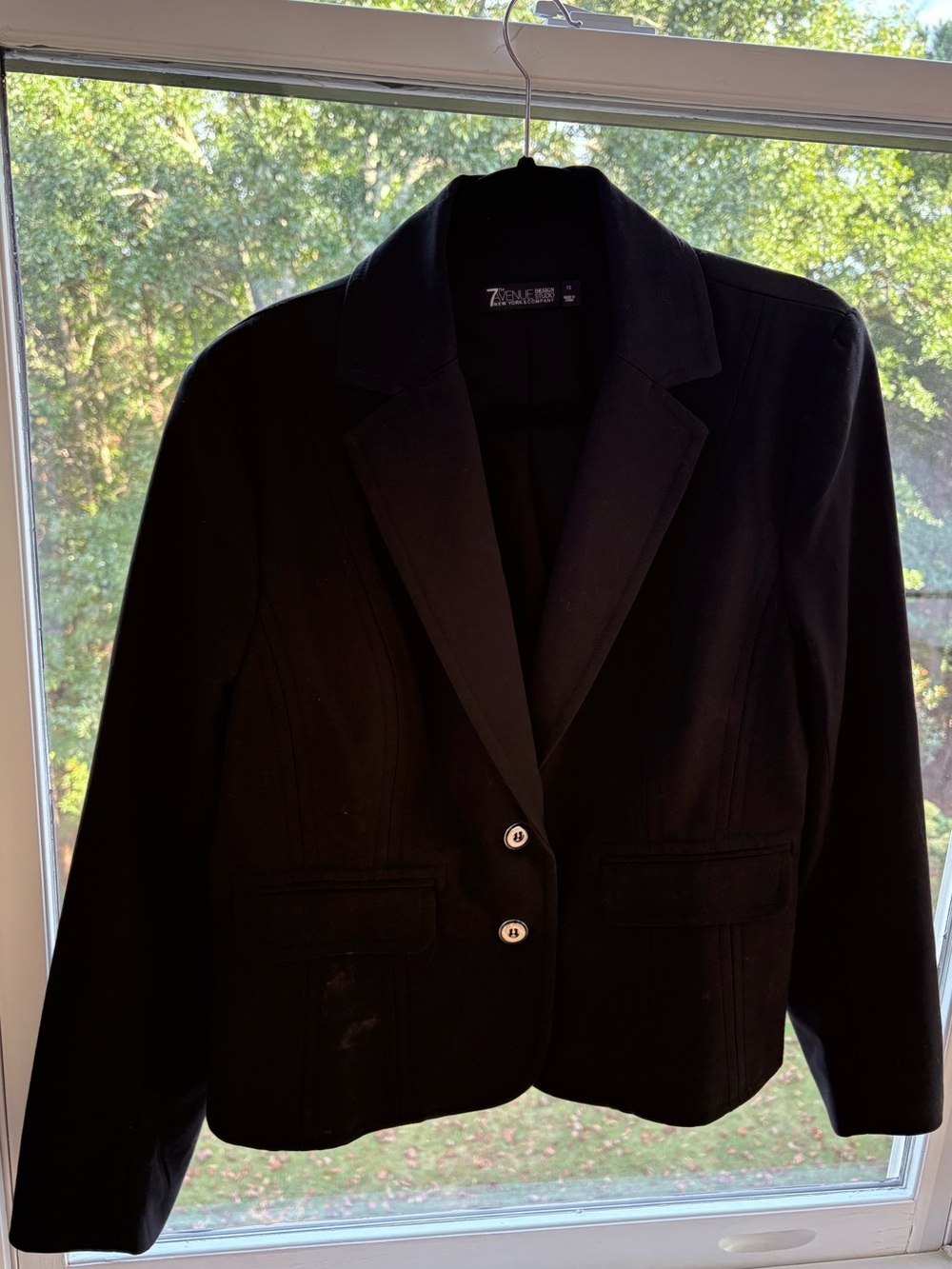 Seven7th Avenue New York & Co Black Women’s Tailored Blazer Jacket